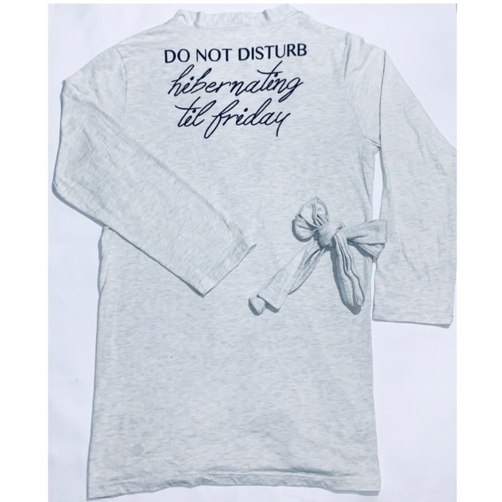 Snooze Button Gray Sleeping Robe 👘 XS